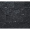 Schwarze Steinwand