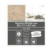 Beige Riemchen an der Wand