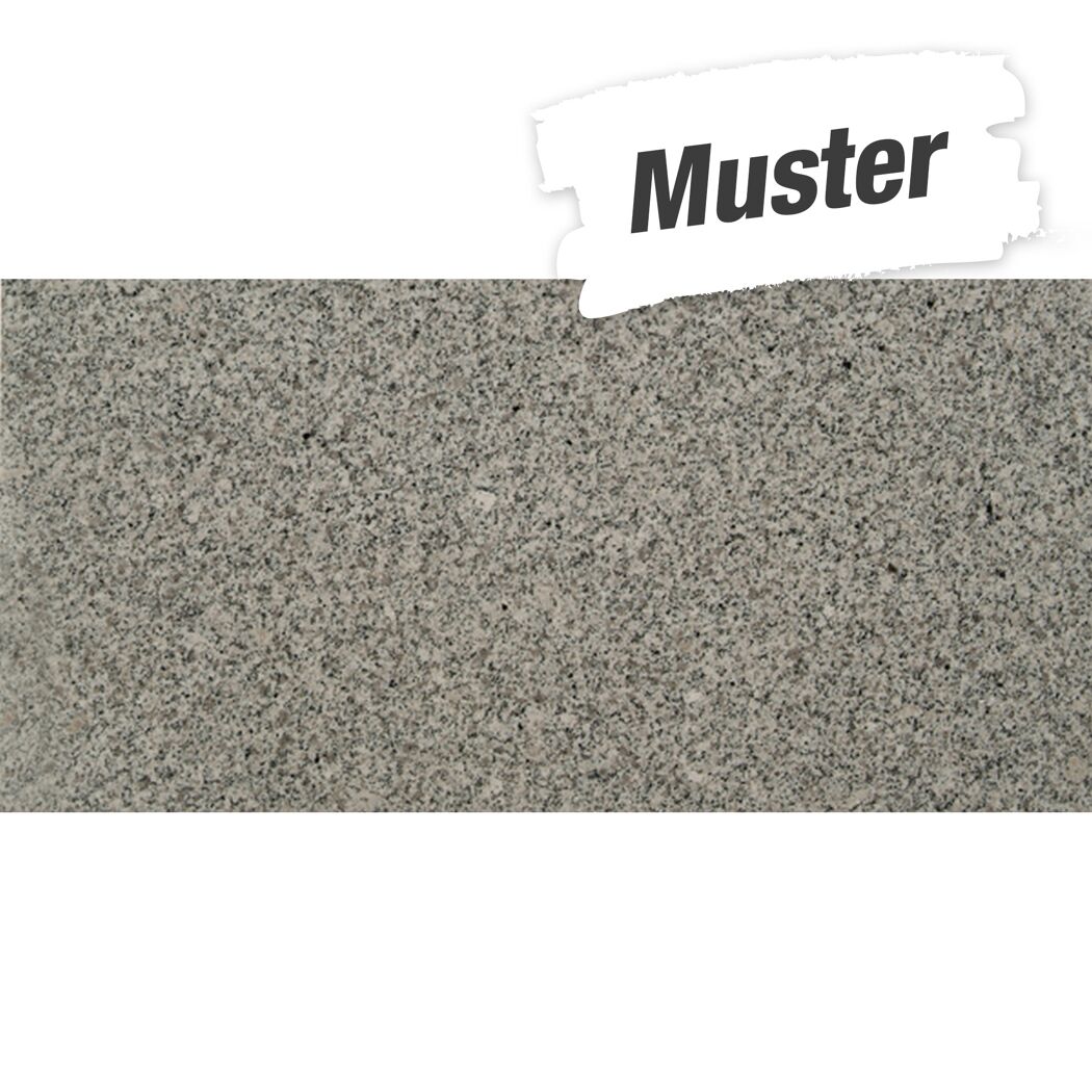 Graue Natursteinplatte Gamma White poliert