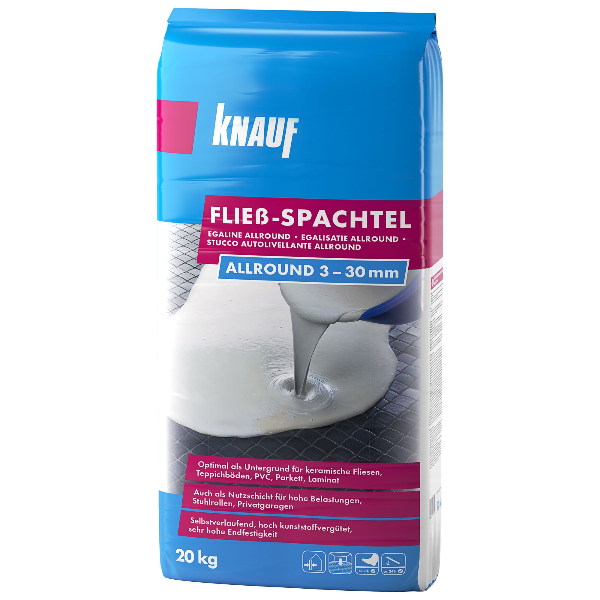 Knauf Fließspachtel Allround 3–30 mm, 20 kg Sack