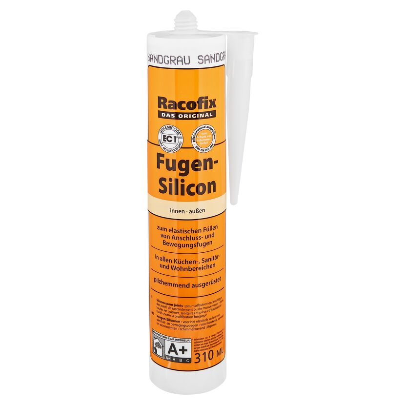 Racofix Fugen-Silicon Kartusche sandgrau