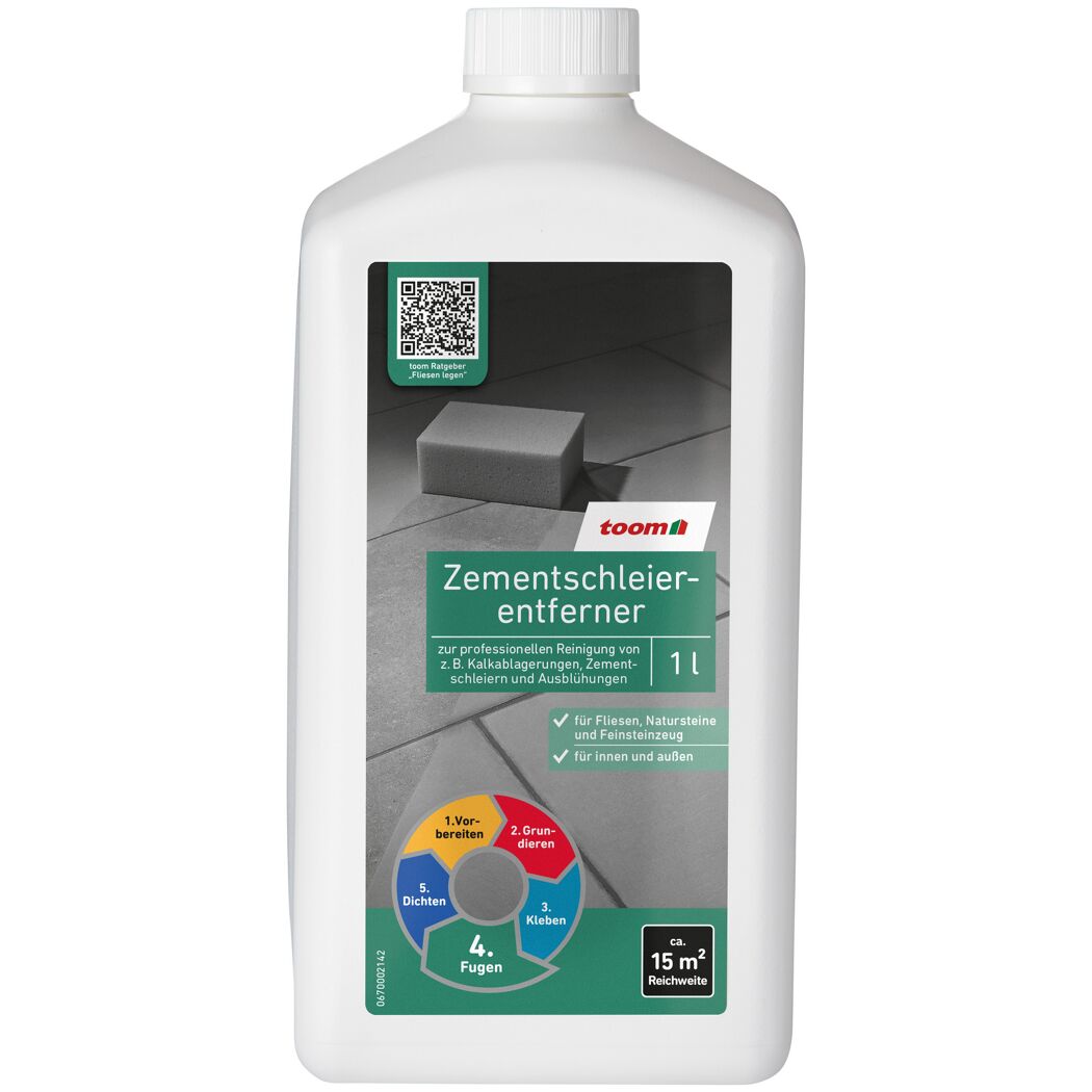 Flasche Zementschleierentferner 1 Liter