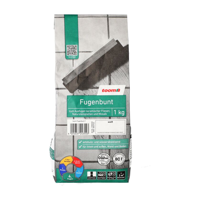 toom Fugenbunt, 1 kg, weiß