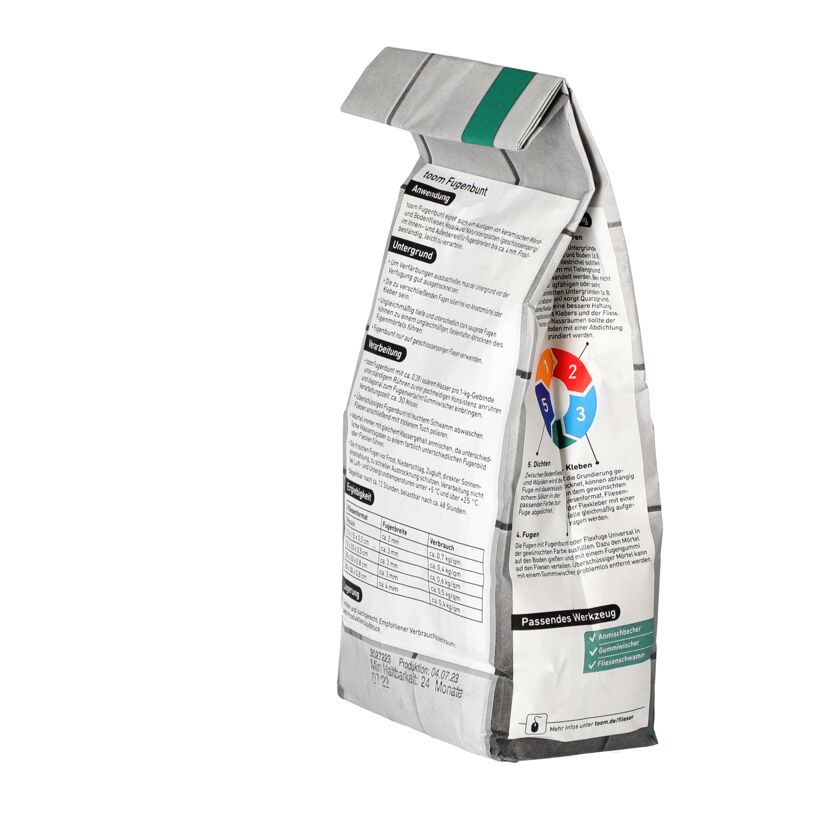 toom Fugenbunt, weiß, 1 kg, Verpackung