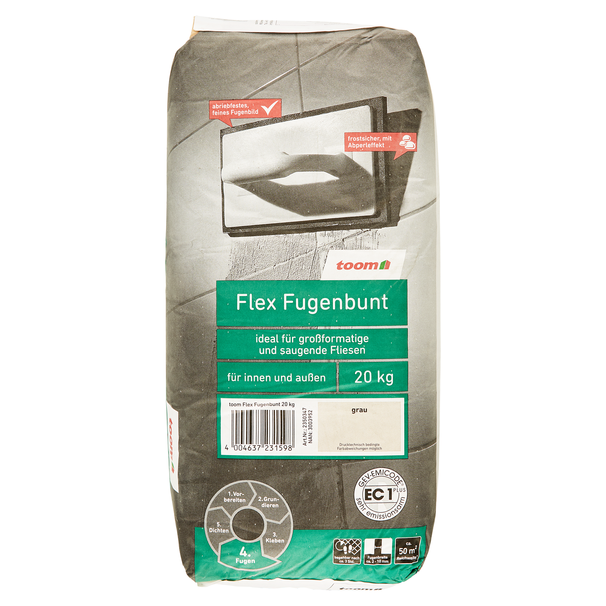 Flex-Fugenbunt grau 20 kg toom + product picture