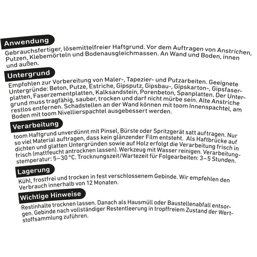 Haftgrund, 1 l, toom