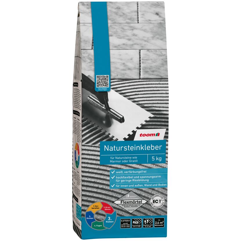 Natursteinkleber weiß 5 kg