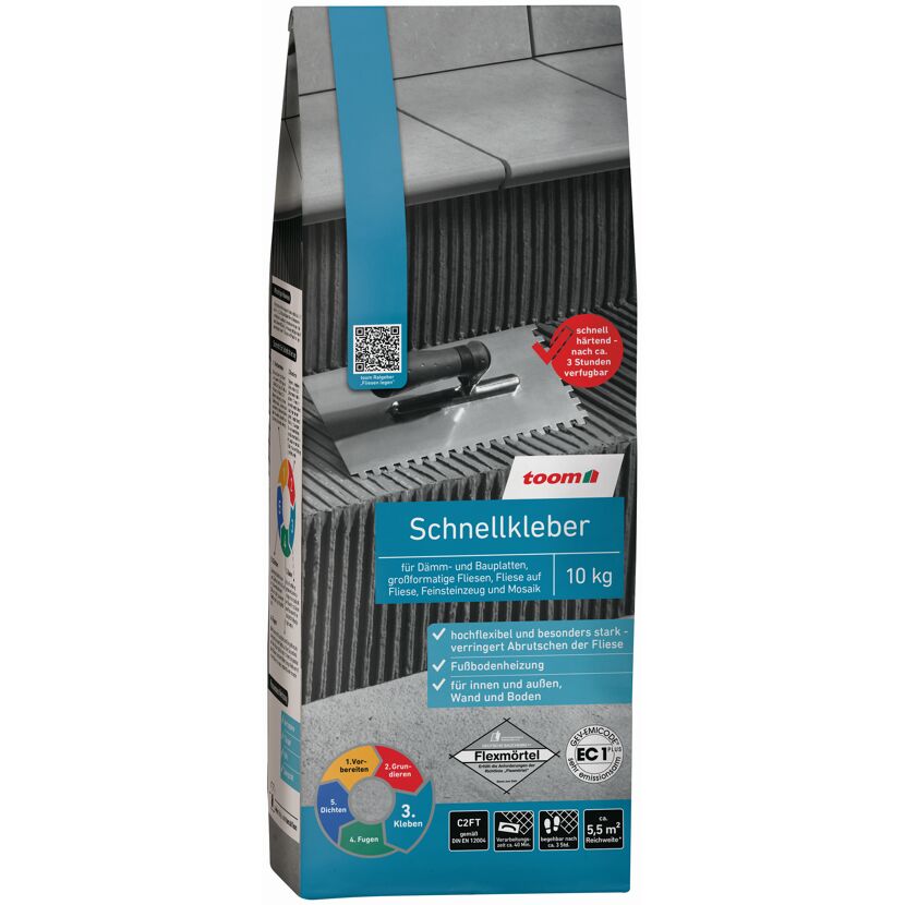 Schnellkleber grau 10 kg