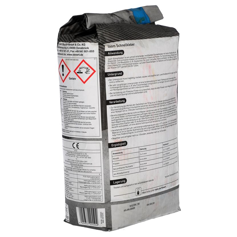 toom Schnellkleber, 10 kg Sack