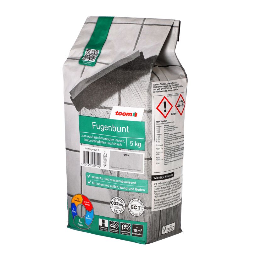Fugenbunt grau 5 kg toom