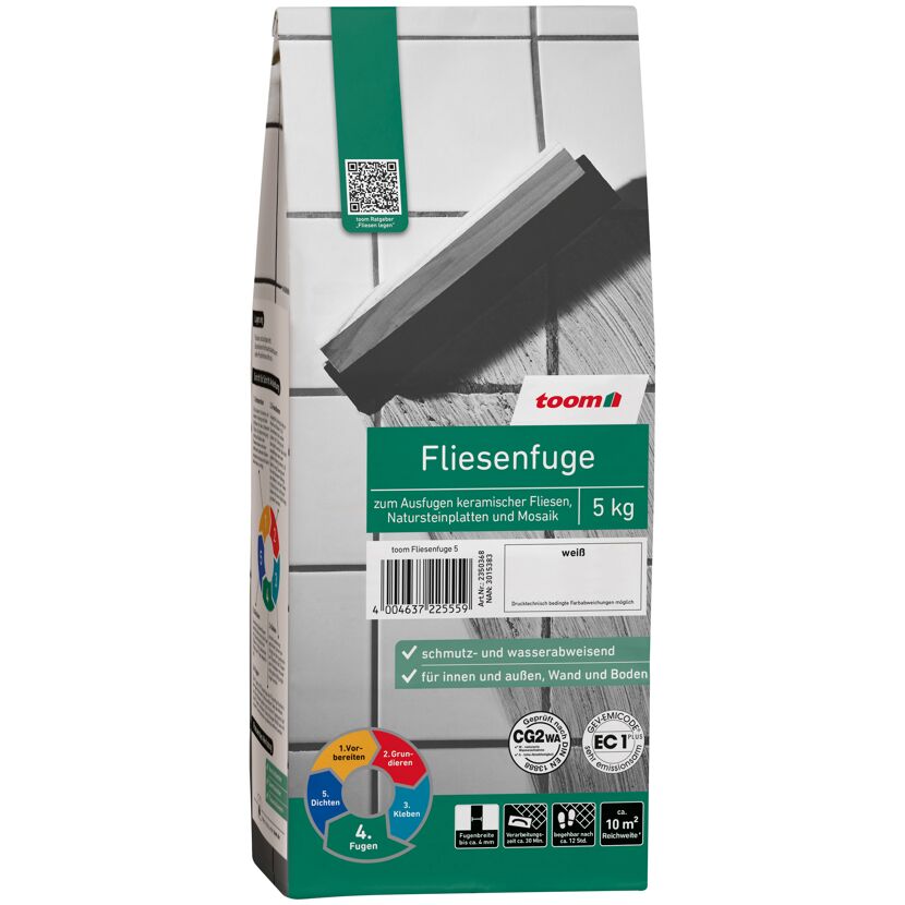 Fugenbunt weiss 5 kg toom