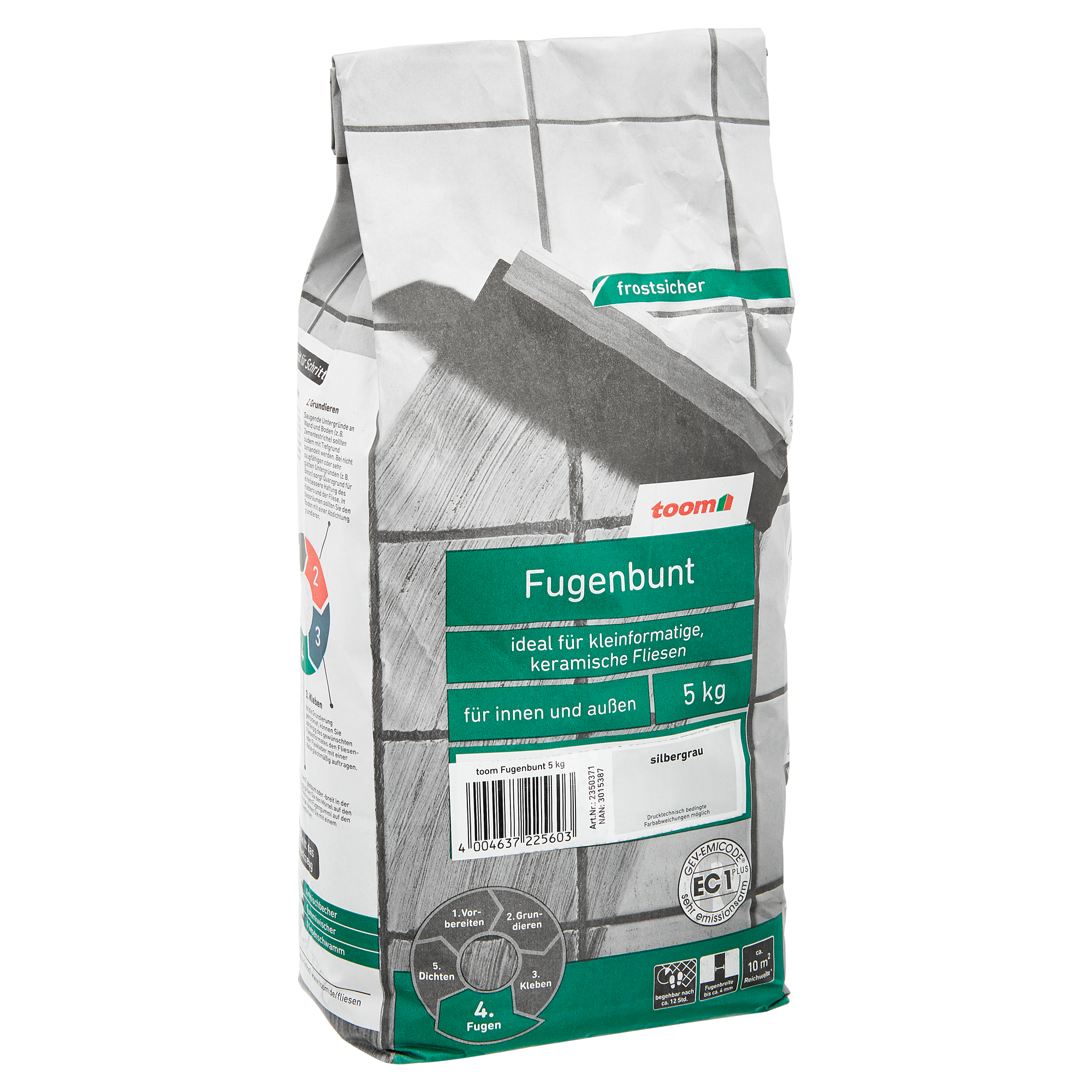 Fugenbunt silbergrau 5 kg + product picture