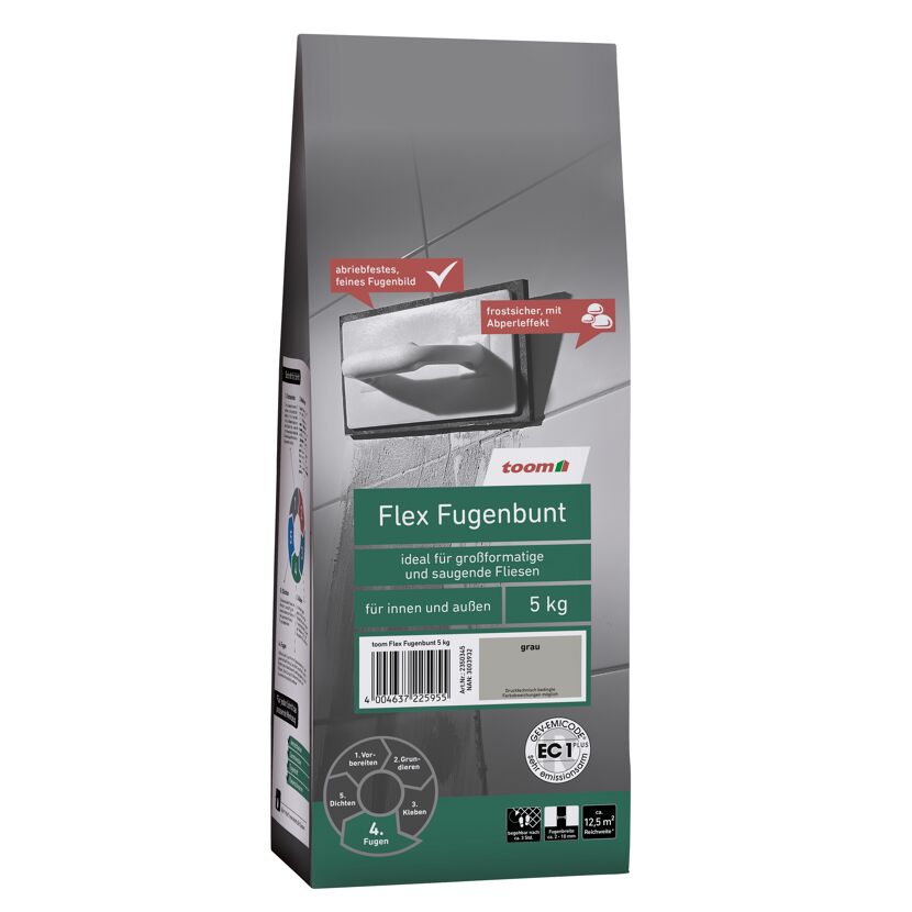 toom Flex Fugenbunt, 5 kg, grau