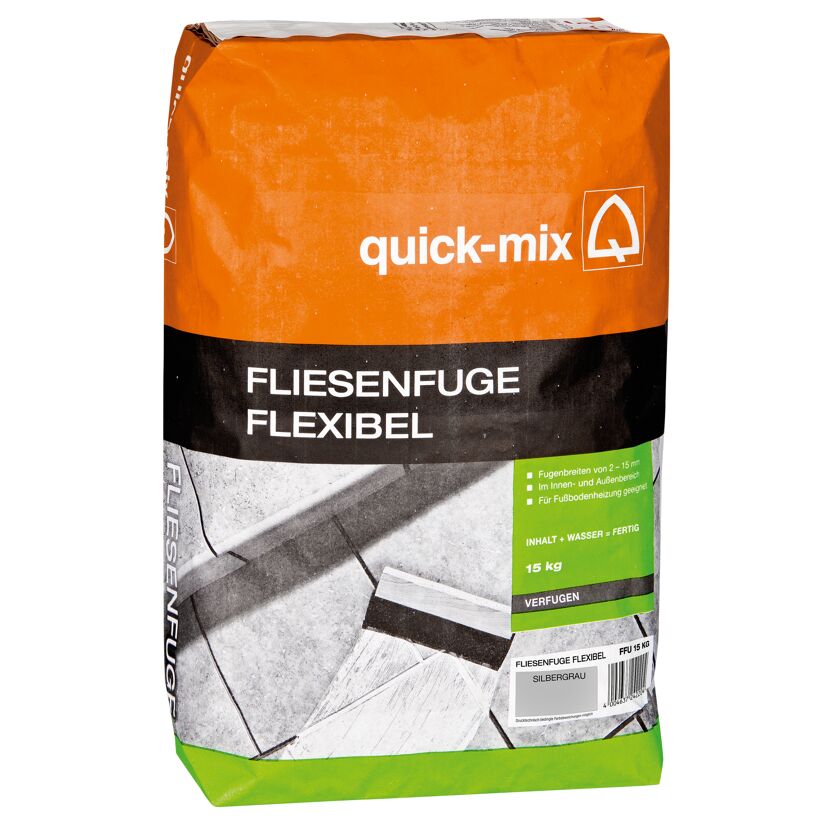 Fliesenfuge 'flexibel' silbergrau 5 kg