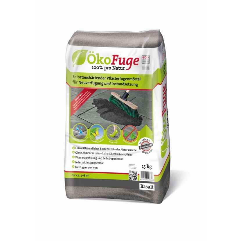 ÖkoFugenmörtel Basalt 15 kg für 4-8 m²