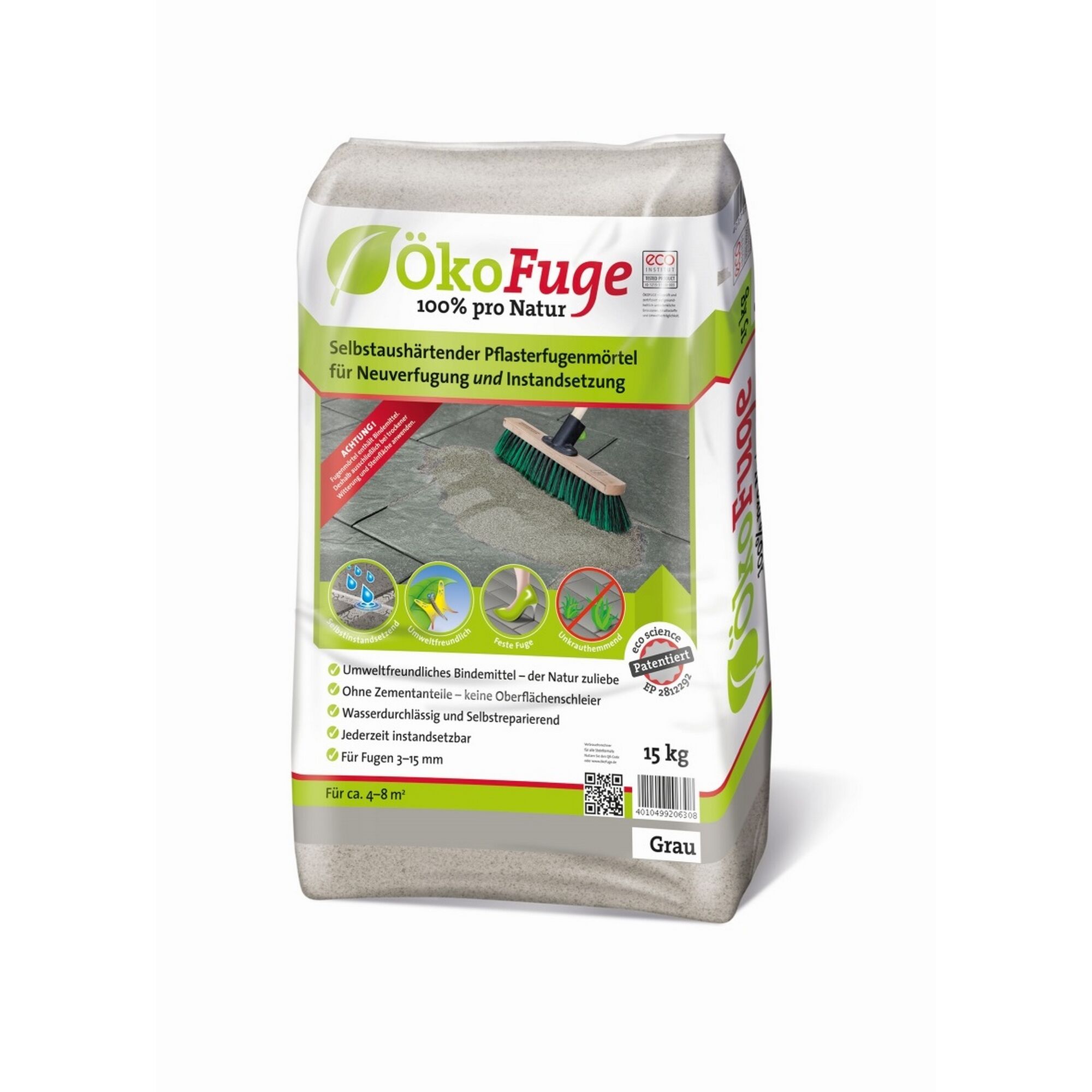 ÖkoFugenmörtel, 15 kg Sack, grau