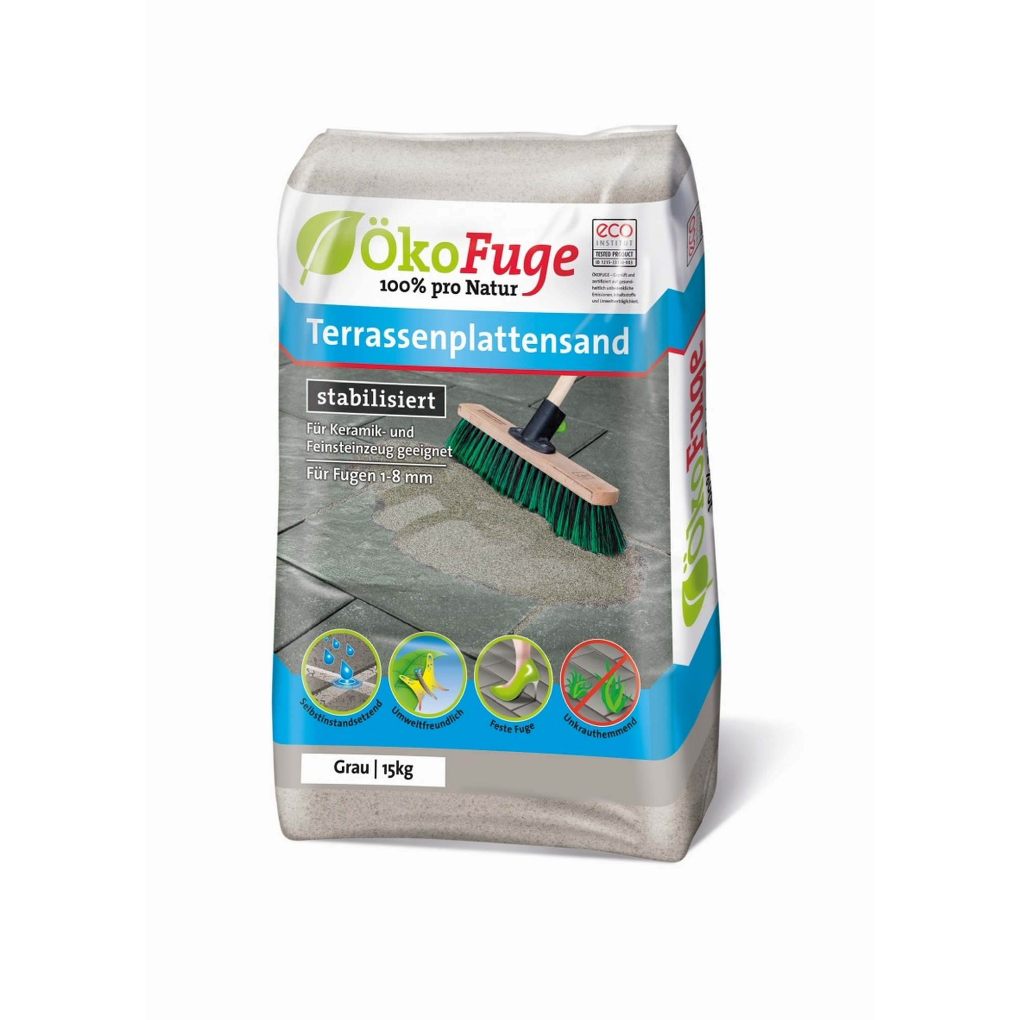 Terrassenplattensand 'Öko Fuge' grau 1-8 mm 15 kg + product picture