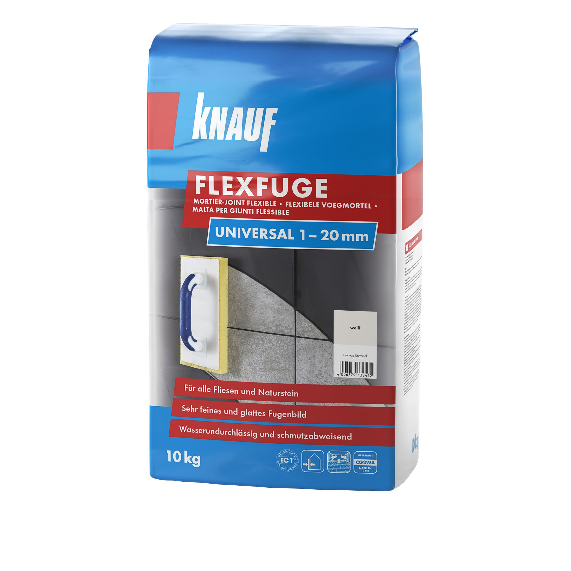 Knauf Flexfuge Universal, 10 kg Beutel, Fugenmörtel