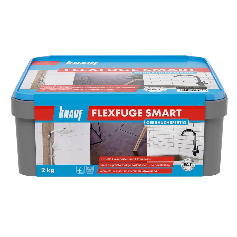 2 kg Knauf Flexfuge Smart, gebrauchsfertig, schwarz