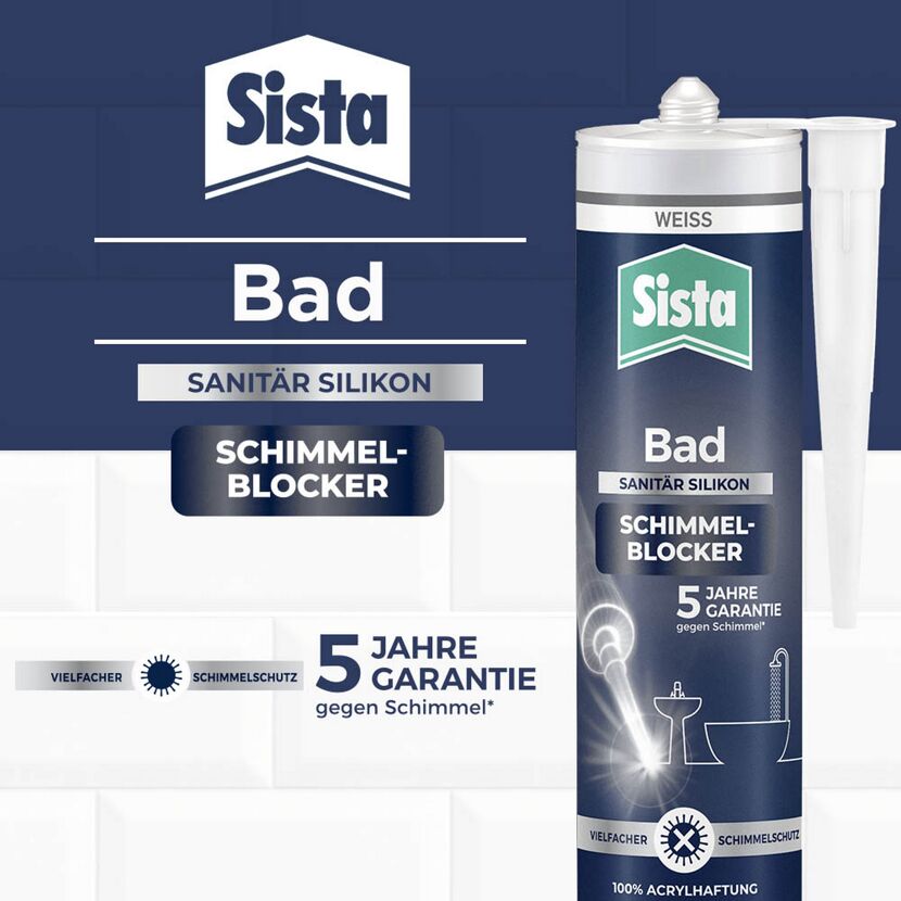 Sista Bad Sanitär Silikon Schimmel Blocker