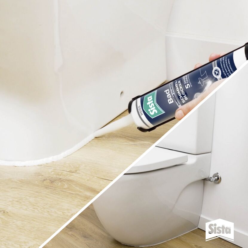 Sista Bad Silikon zum Abdichten einer Toilette