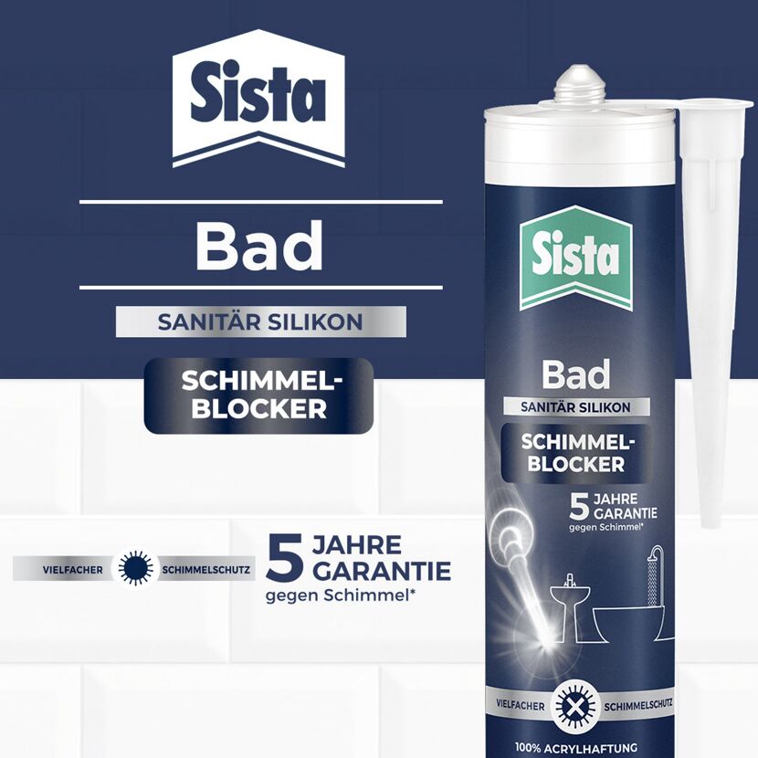 Sista Bad Sanitär Silikon Schimmel Blocker