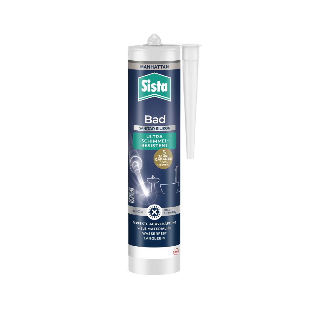 Sanitärsilikon 'Bad gegen Schimmel' grau 280 ml