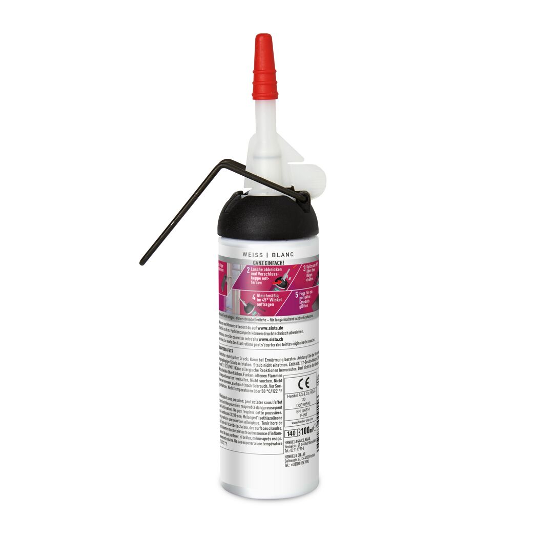 Kartusche Sista Drinnen Acryl weiß mit Applikator