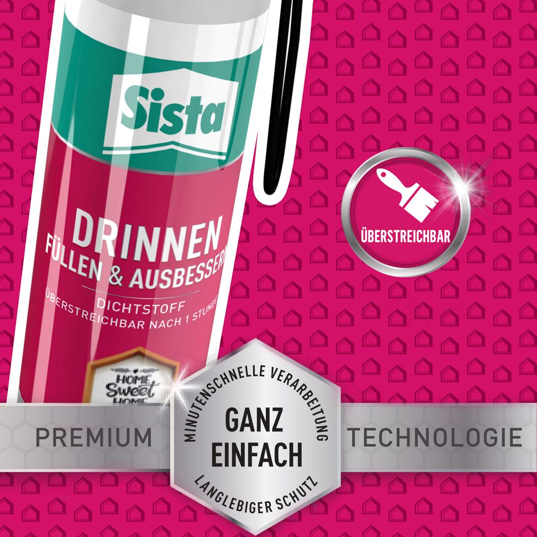 Acryl-Dichtstoff 'DRINNEN Füllen & Ausbessern' weiß 100 ml
