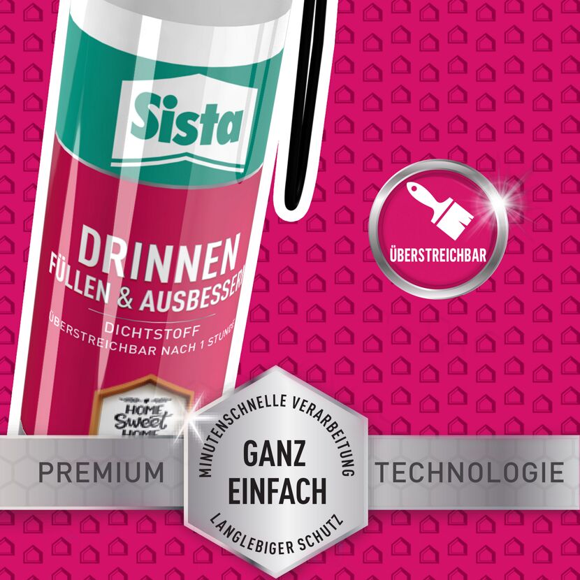Acryl-Dichtstoff 'DRINNEN Füllen & Ausbessern' weiß 100 ml