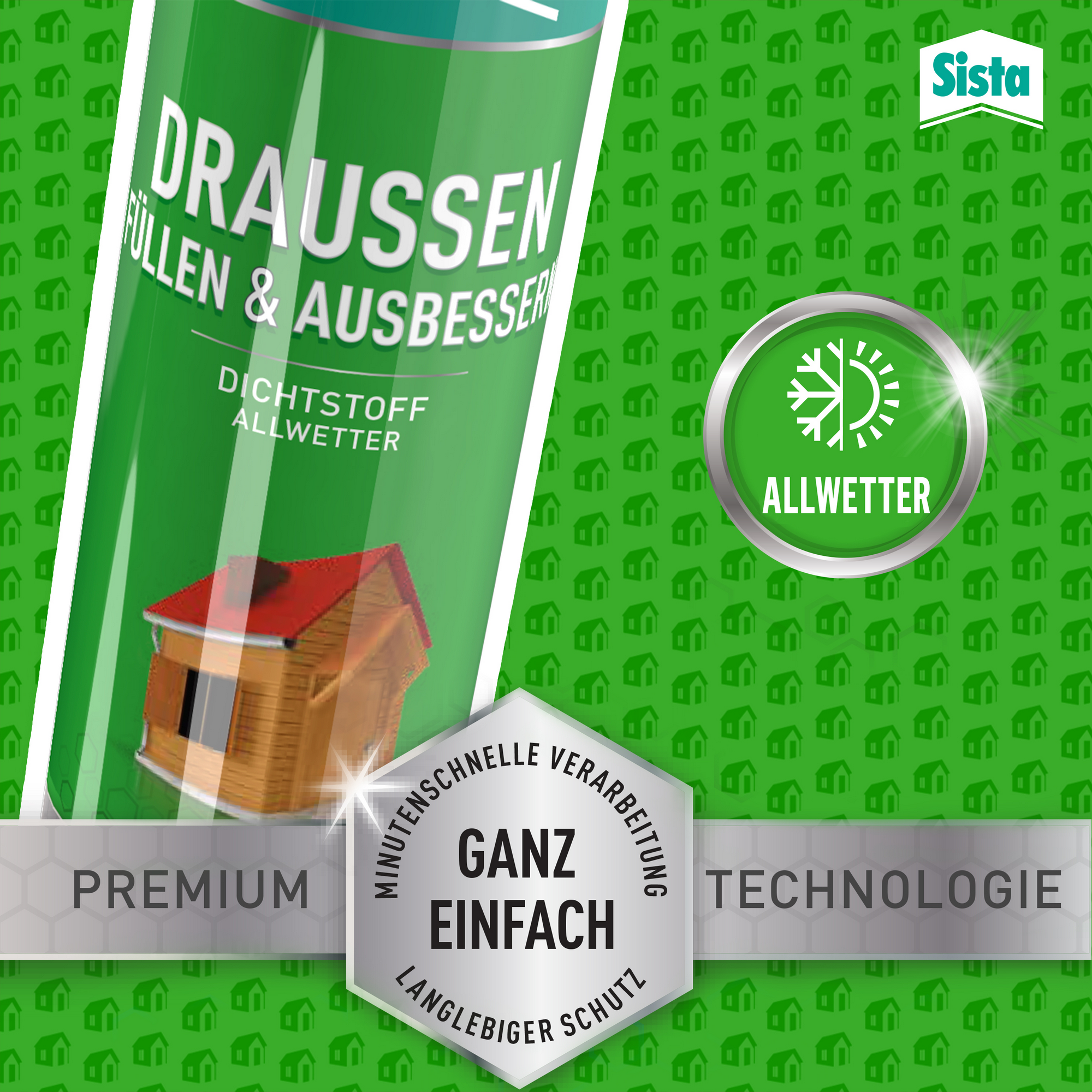 Fugenfüller 'Draußen Füllen & Ausbessern Silikon' transparent 280 ml + product picture