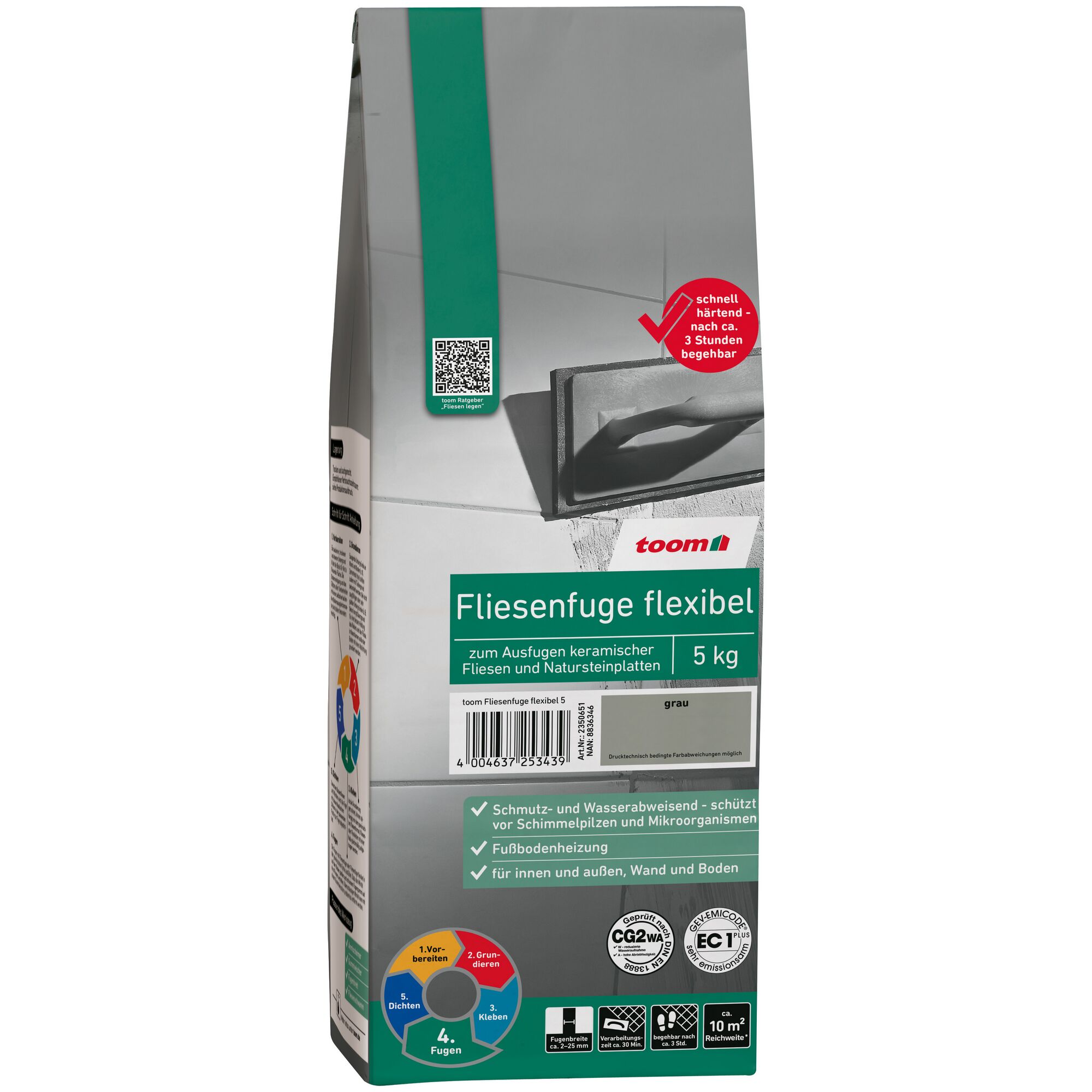 Graue Flexfuge 'Universal' 5 kg