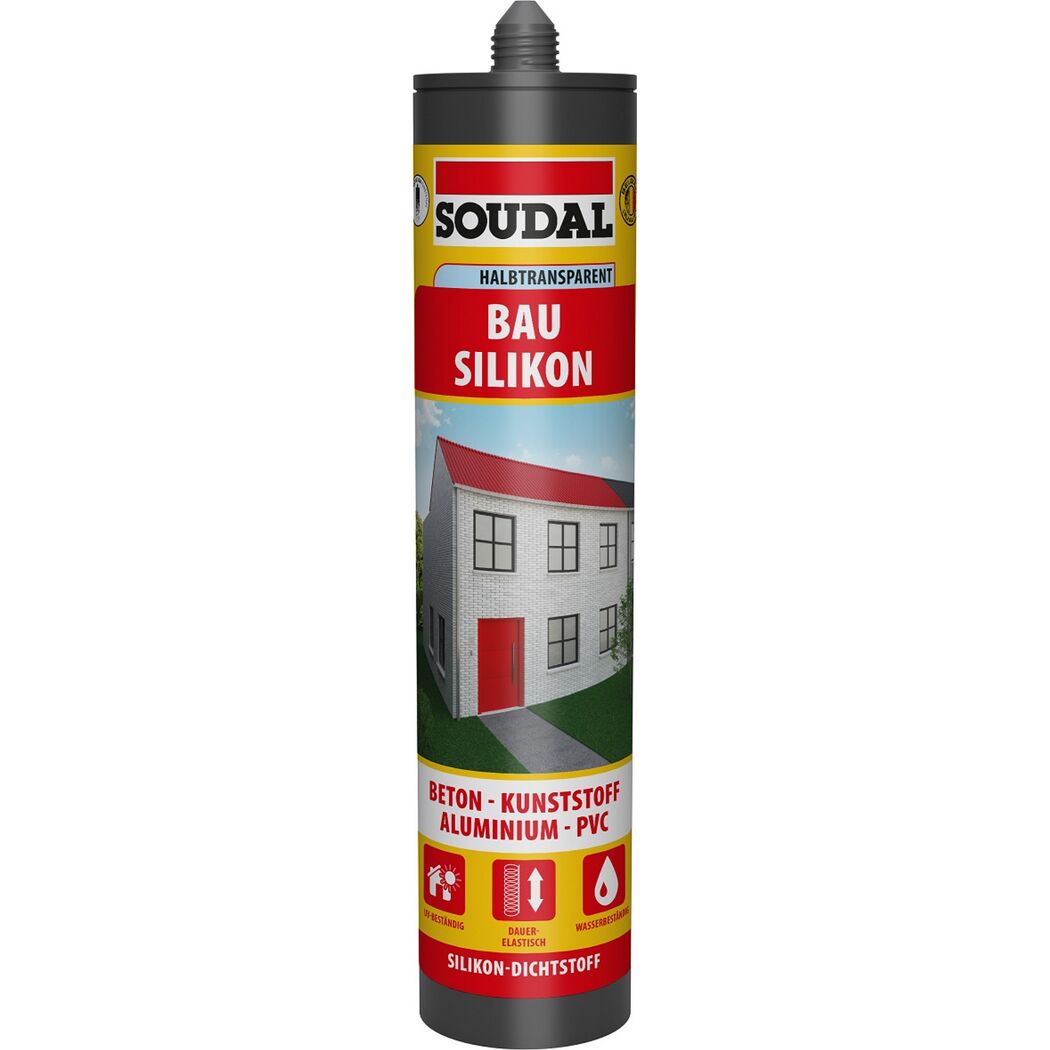 Bau-Silikon halbtransparent 300 ml