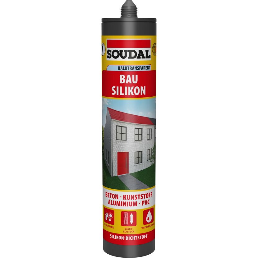 Bau-Silikon halbtransparent 300 ml