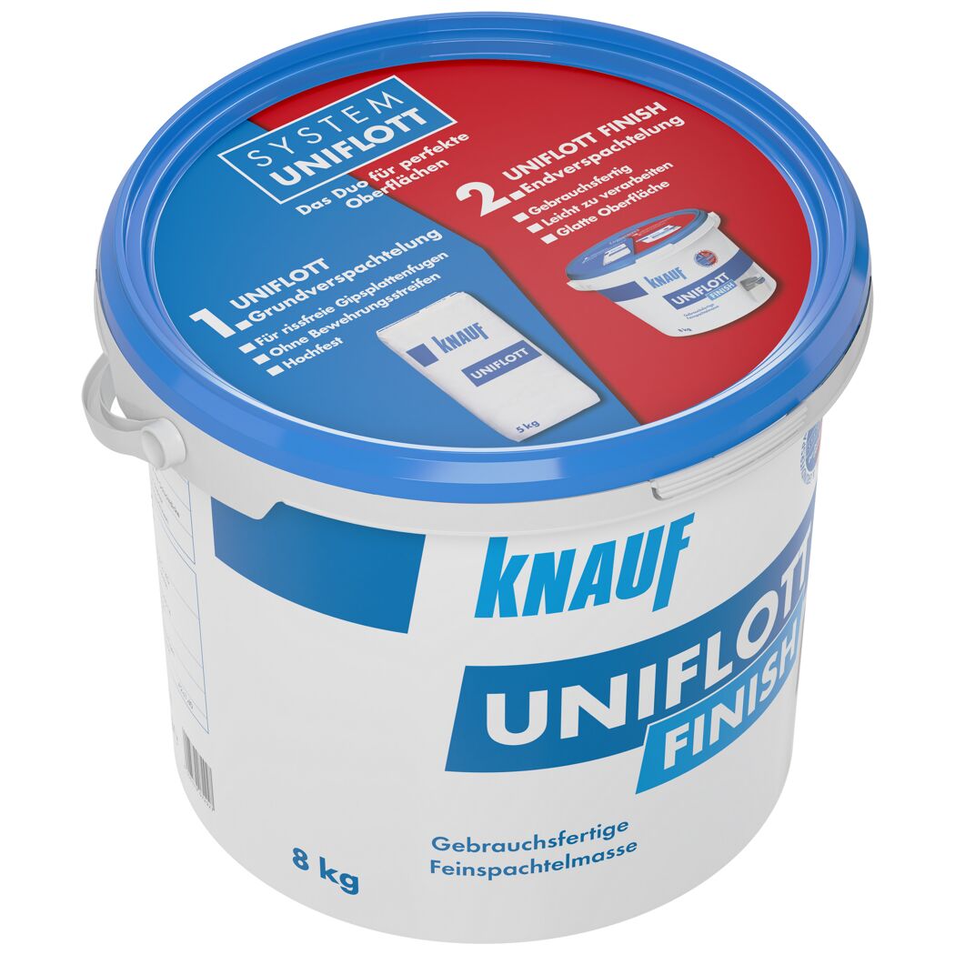 8 kg Eimer Knauf Uniflott Finish Feinspachtelmasse