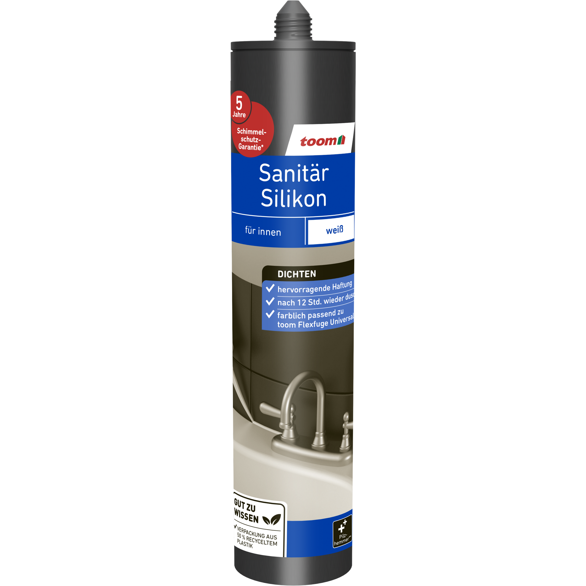 Sanitärsilikon weiß 310 ml