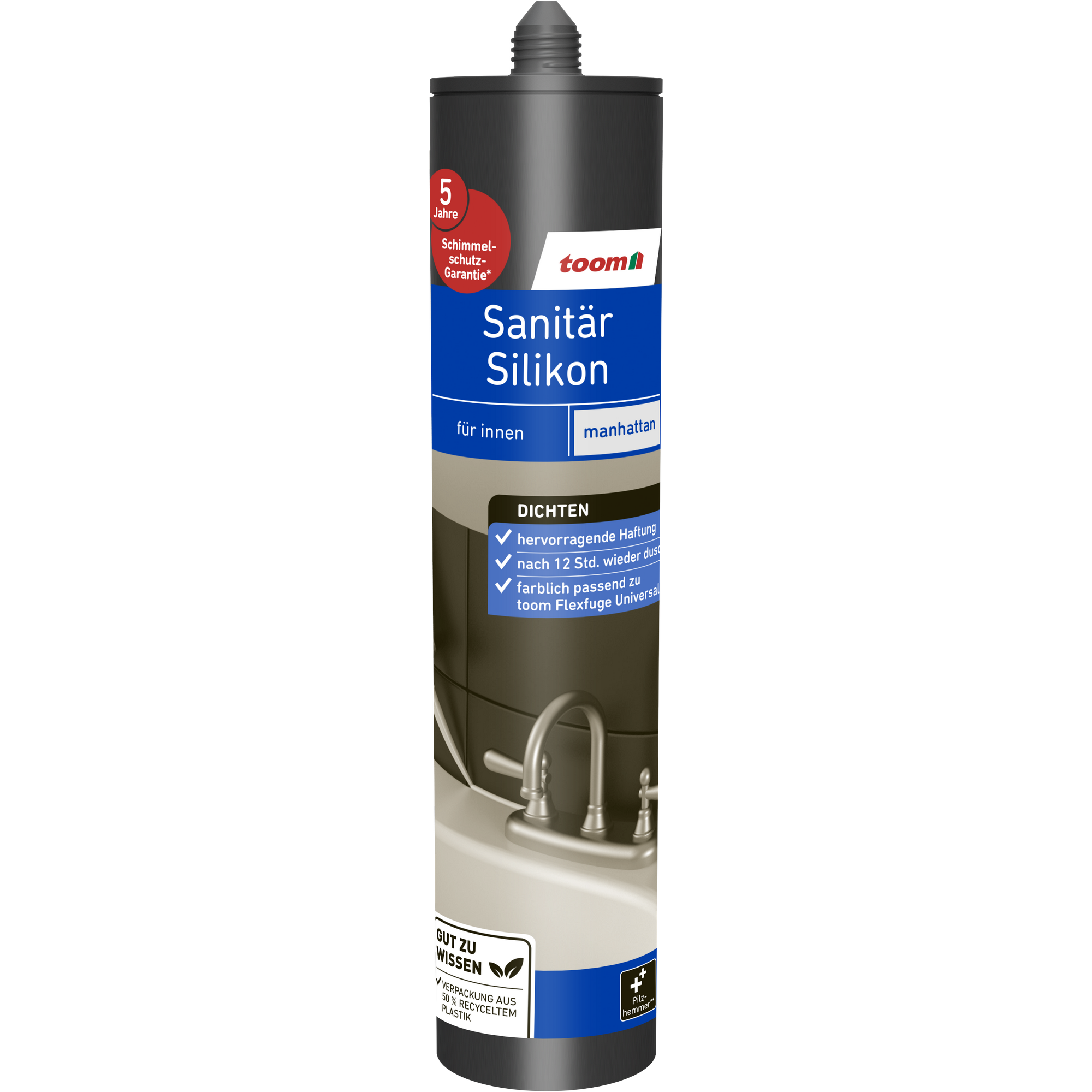 Sanitärsilikon "Manhattan" grau 310 ml