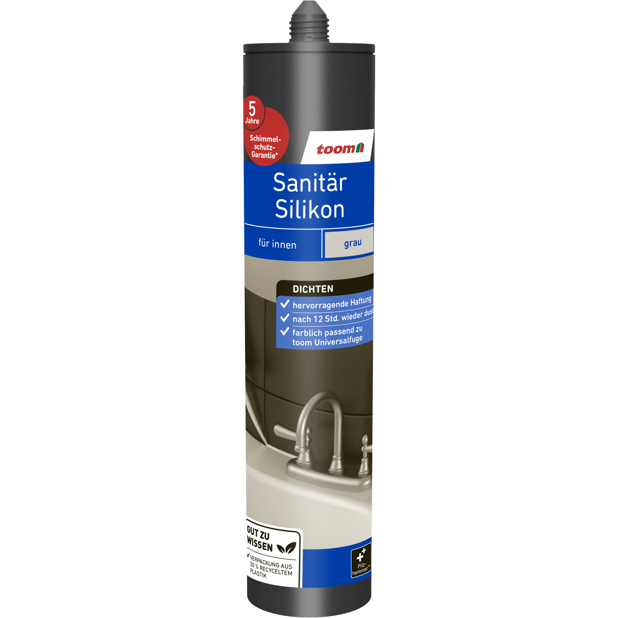 Sanitärsilikon grau 310 ml