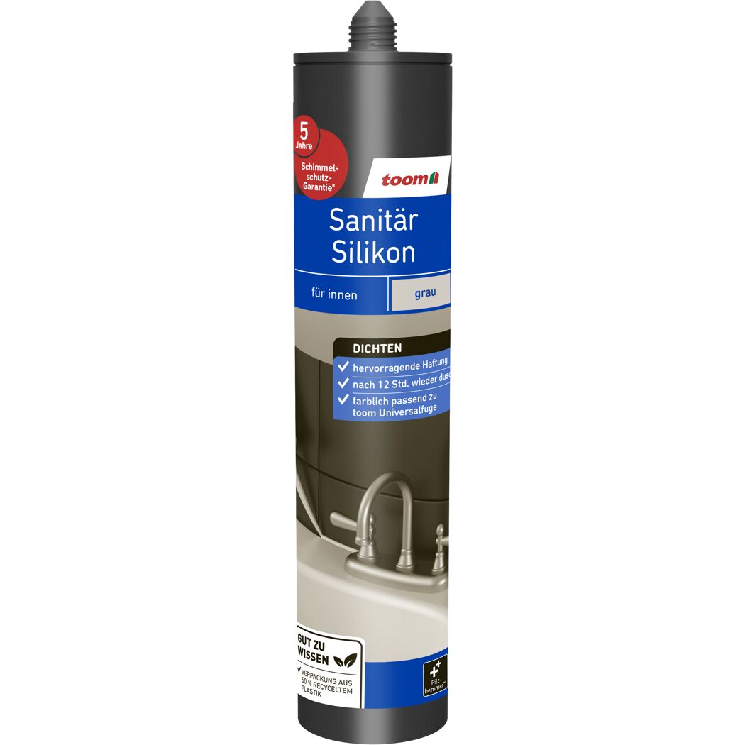 Sanitärsilikon grau 310 ml