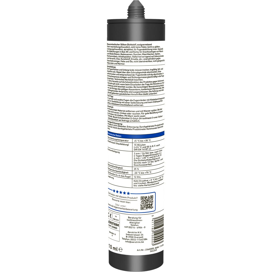 Sanitärsilikon braun 310 ml