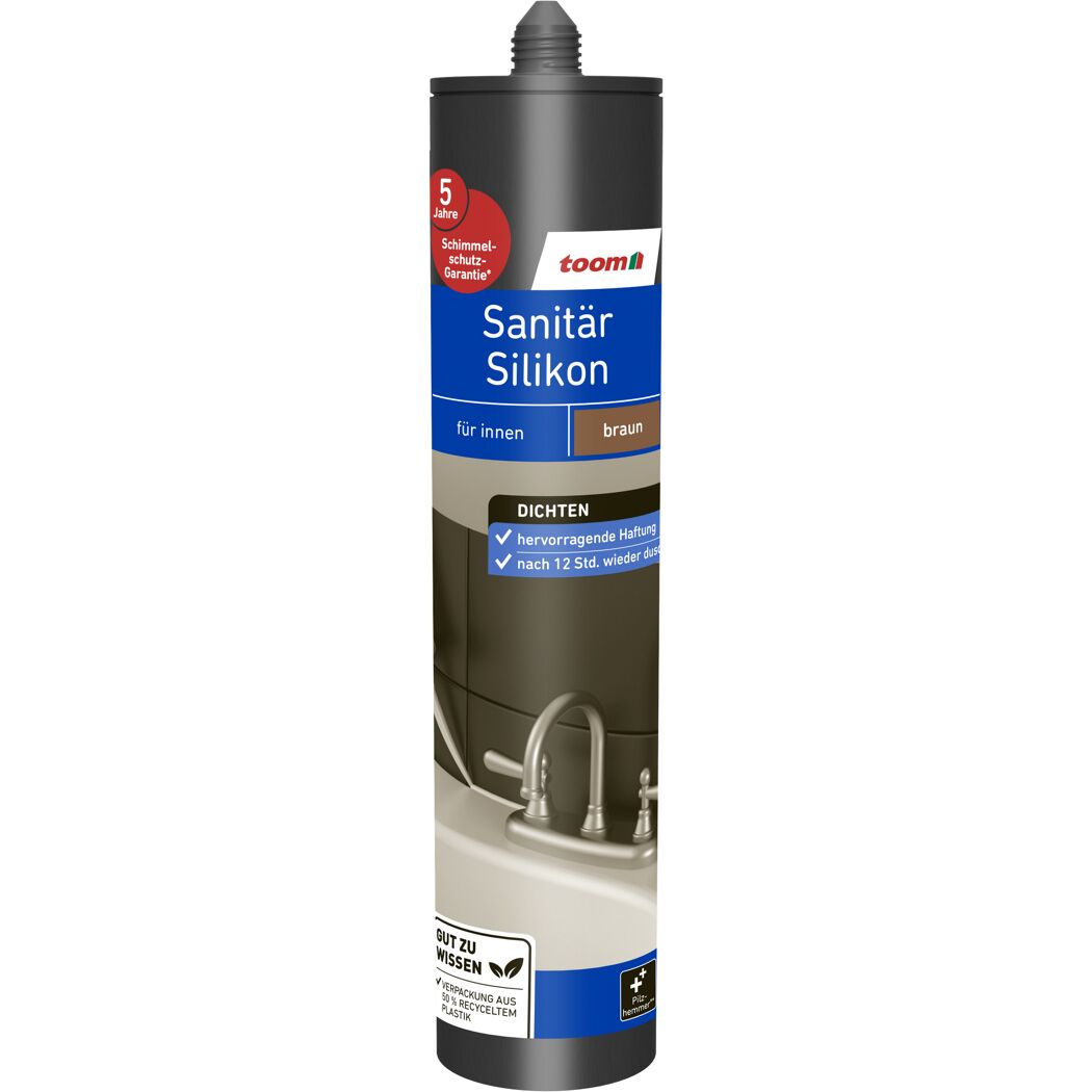 Sanitärsilikon braun 310 ml