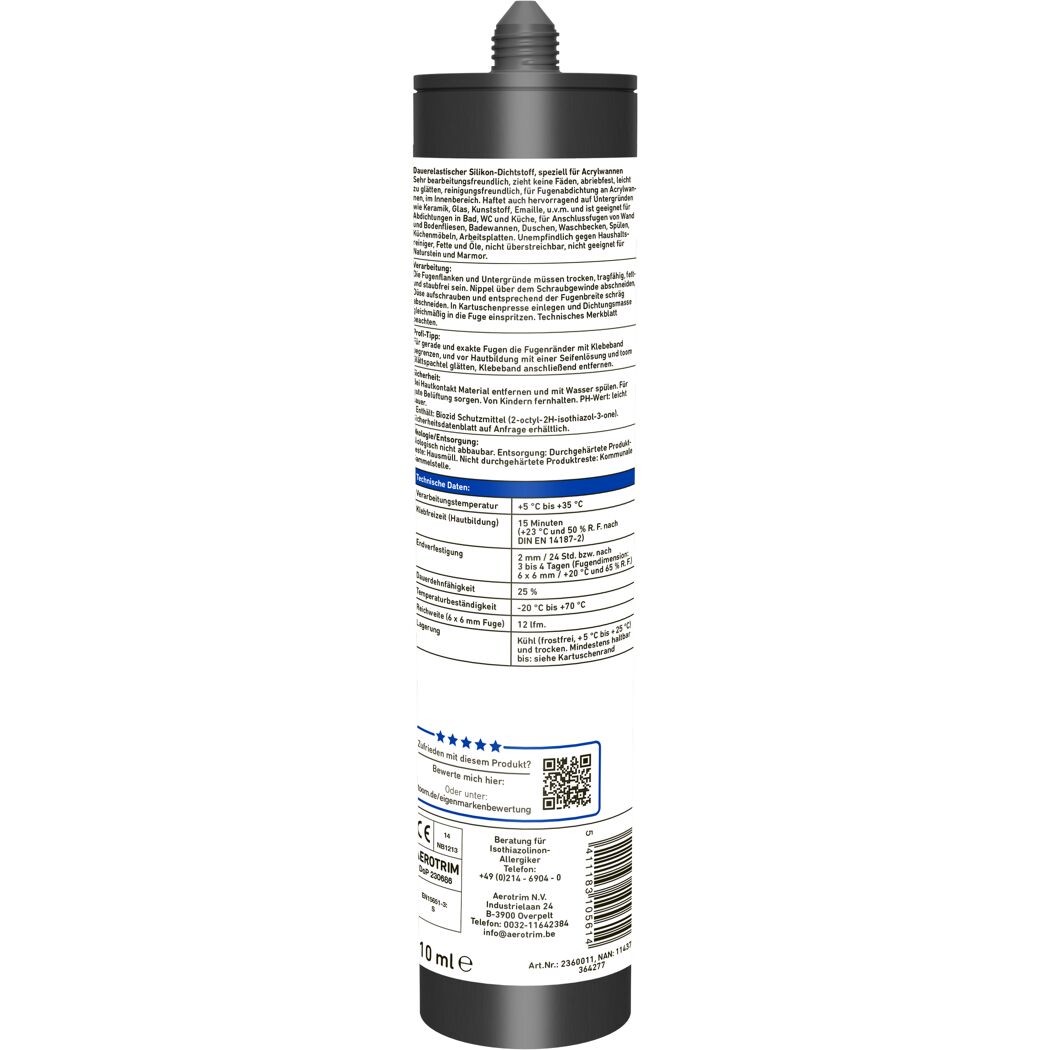 Acrylbadewannen-Silikon weiß 310 ml