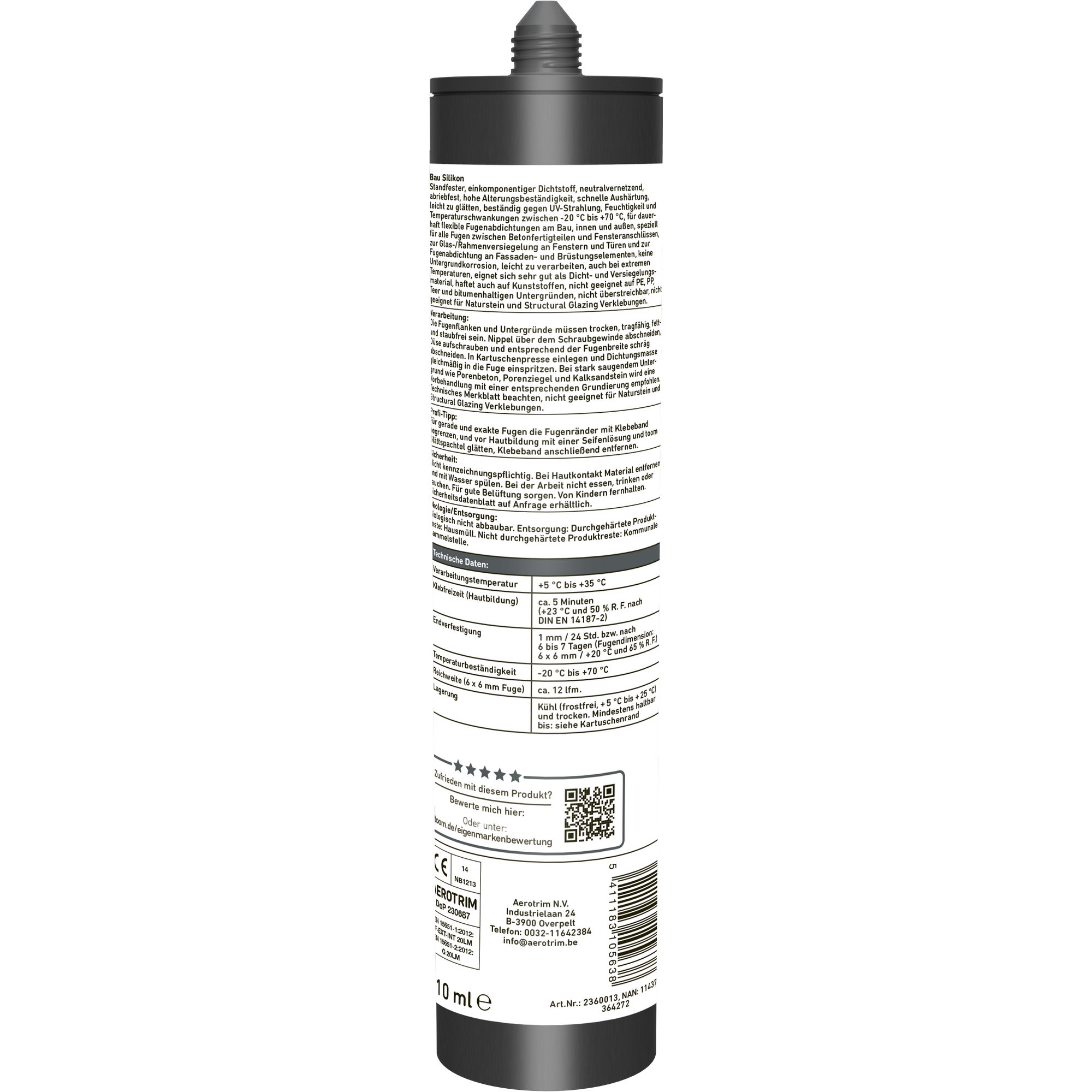 Bausilikon braun 310 ml