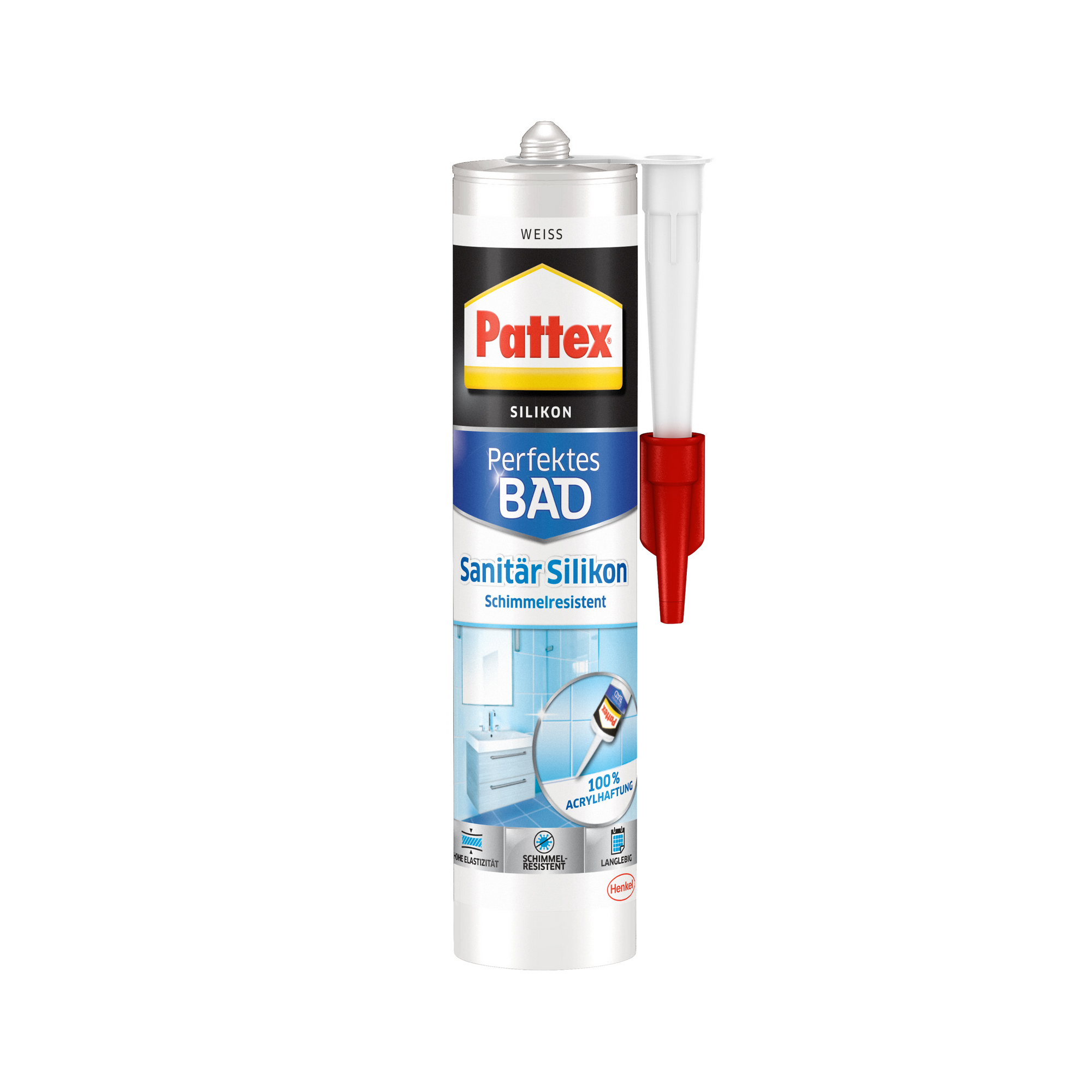 Sanitärsilikon 'Perfektes Bad' weiß 300 ml + product picture