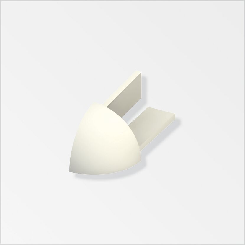 Außenecke weiss 0,8 cm, 4-tlg.