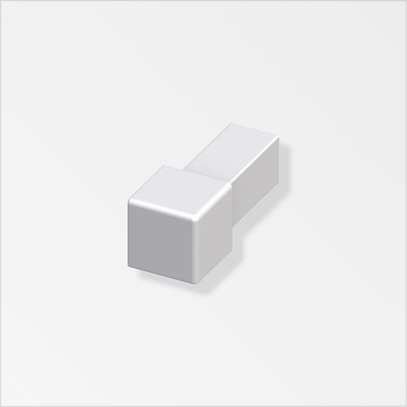 Silbernes Alu-Quadrateck