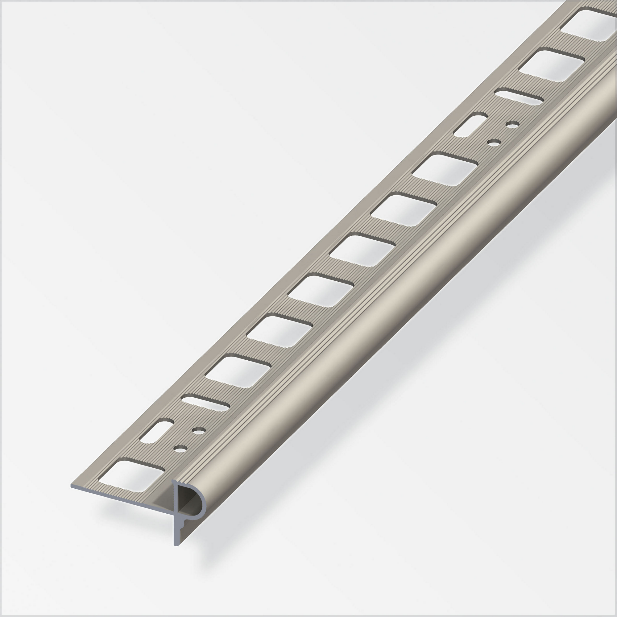 Treppenkanten-Profil 'Florentiner' Aluminium titanfarben 10 x 1000 mm + product picture