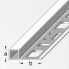 Silbernes Quadratabschlussprofil aus Aluminium