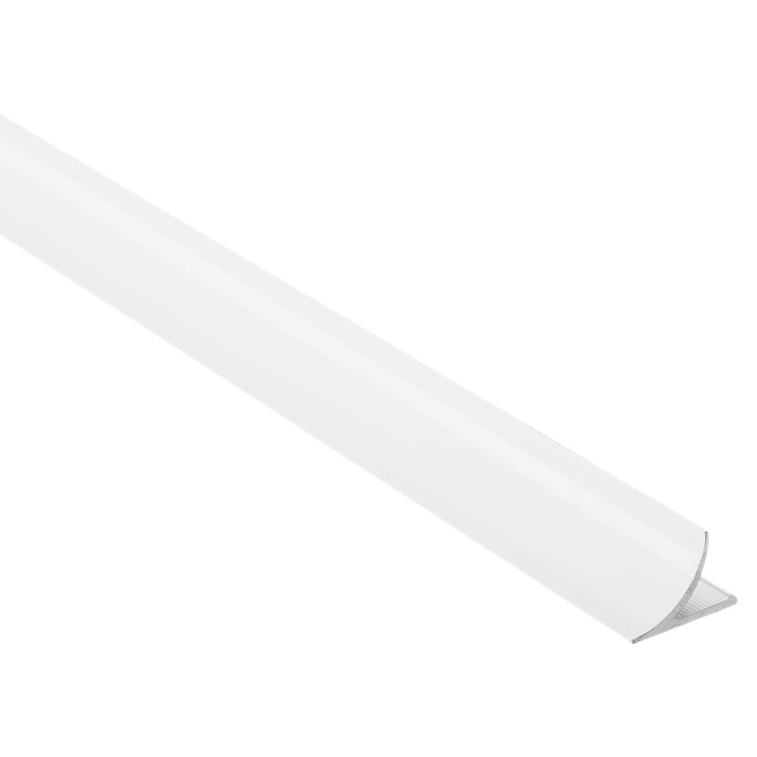 Weißes Randfugen-Profil aus Aluminium