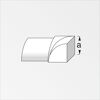 Inneneck Edelstahl silbern 0,8 cm